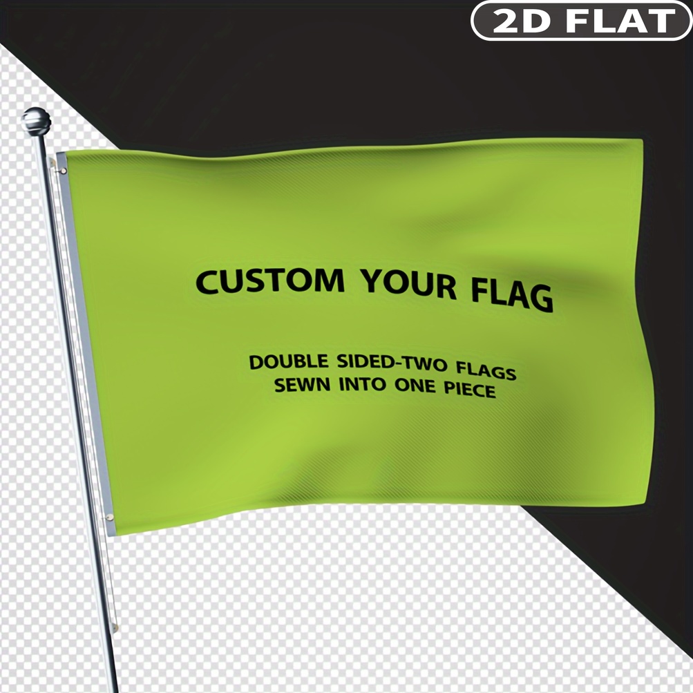 Wedding Party Supply - Dwustronne flagi 2D z wykończeniem płaskim