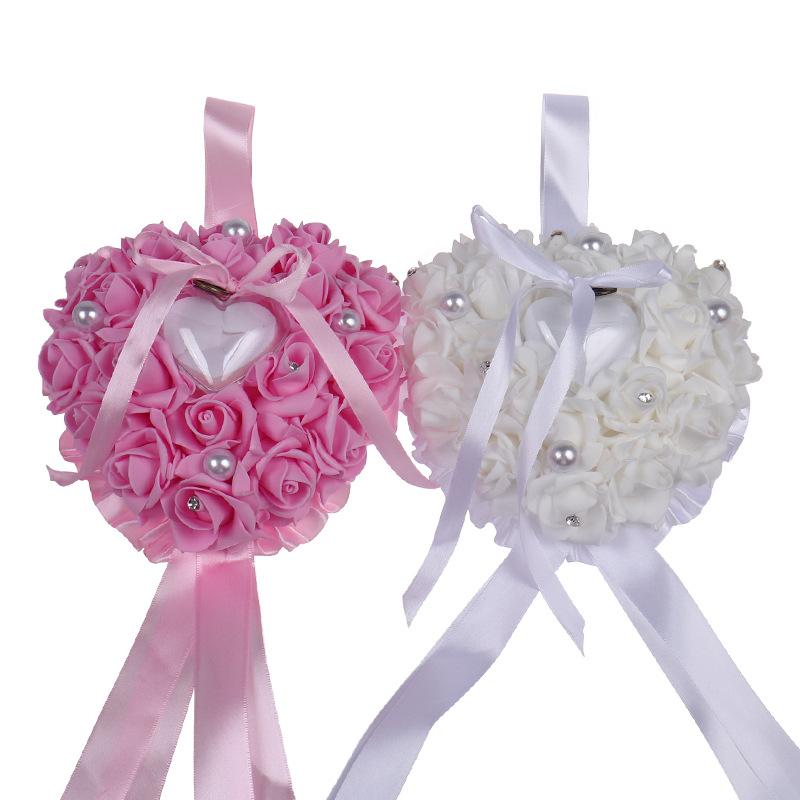 Ring Bearer Pillow - 1 szt. Pudełko na pierścionek w