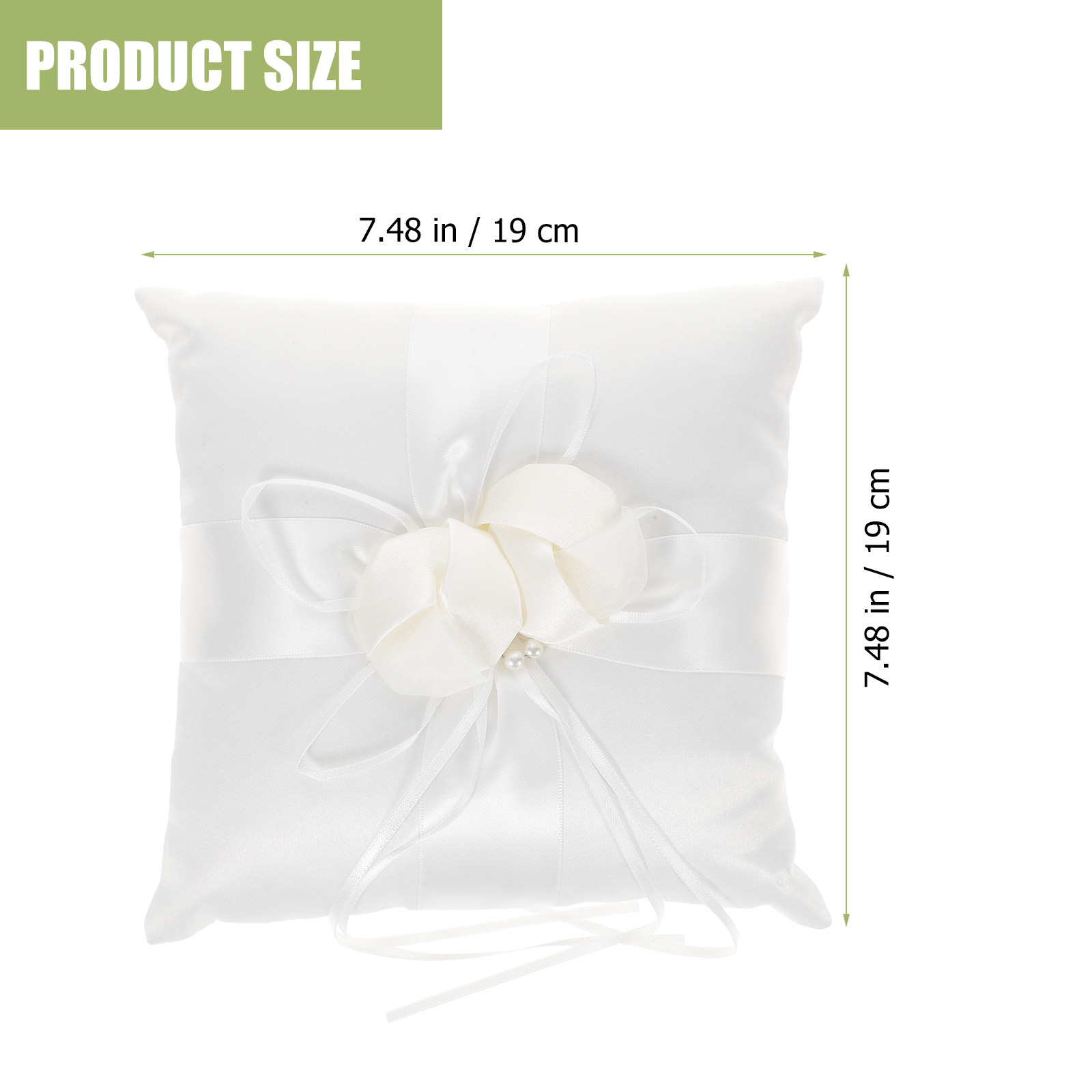Elegancka biała satynowa podus – Ring Bearer Pillow recenzja i cena