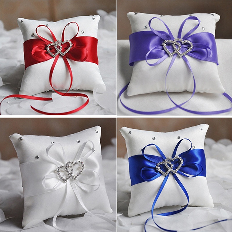 1 szt. 10*10cm musujące dżetów – Ring Bearer Pillow recenzja i cena