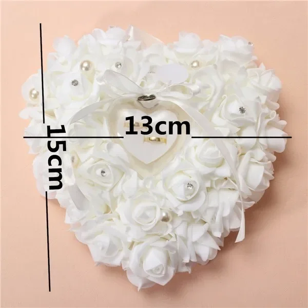 Biała poduszka na obrączki w k – Ring Bearer Pillow recenzja i cena