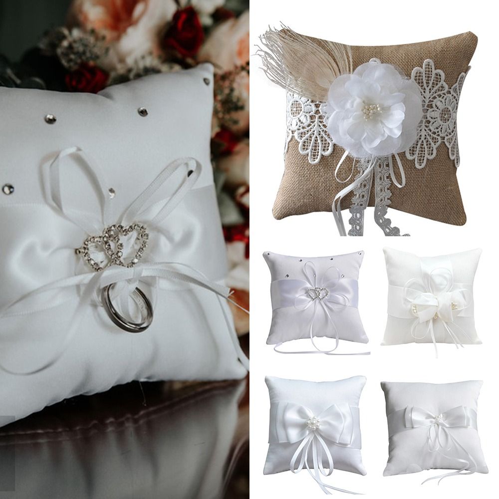 Poduszka na obrączki 15*15cm 2 – Ring Bearer Pillow recenzja i cena