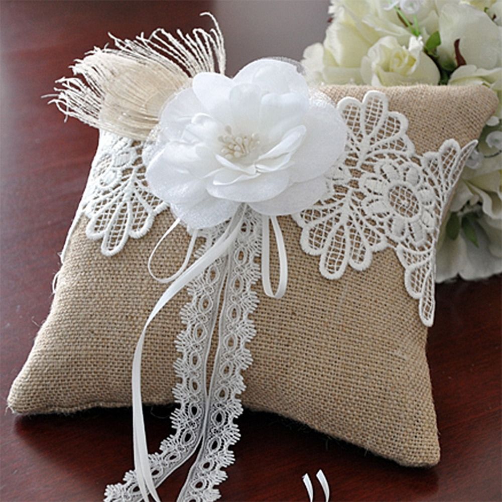 Poduszka na obrączki 15*15cm 2 – Ring Bearer Pillow recenzja i cena