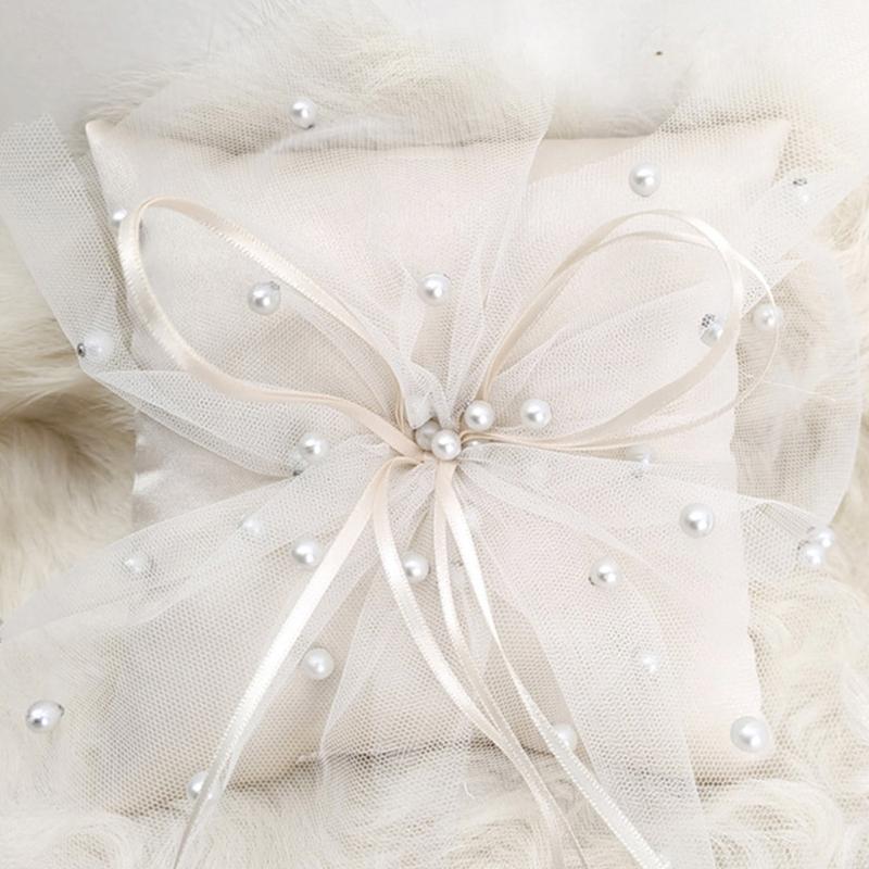 Ręcznie robiona poduszka Białe – Ring Bearer Pillow recenzja i cena