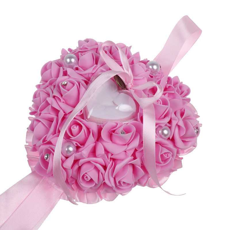 1 szt. Pudełko na pierścionek  – Ring Bearer Pillow recenzja i cena