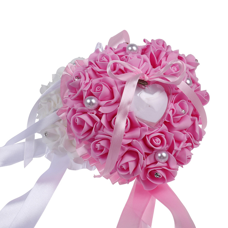 1 szt. Pudełko na pierścionek  – Ring Bearer Pillow recenzja i cena