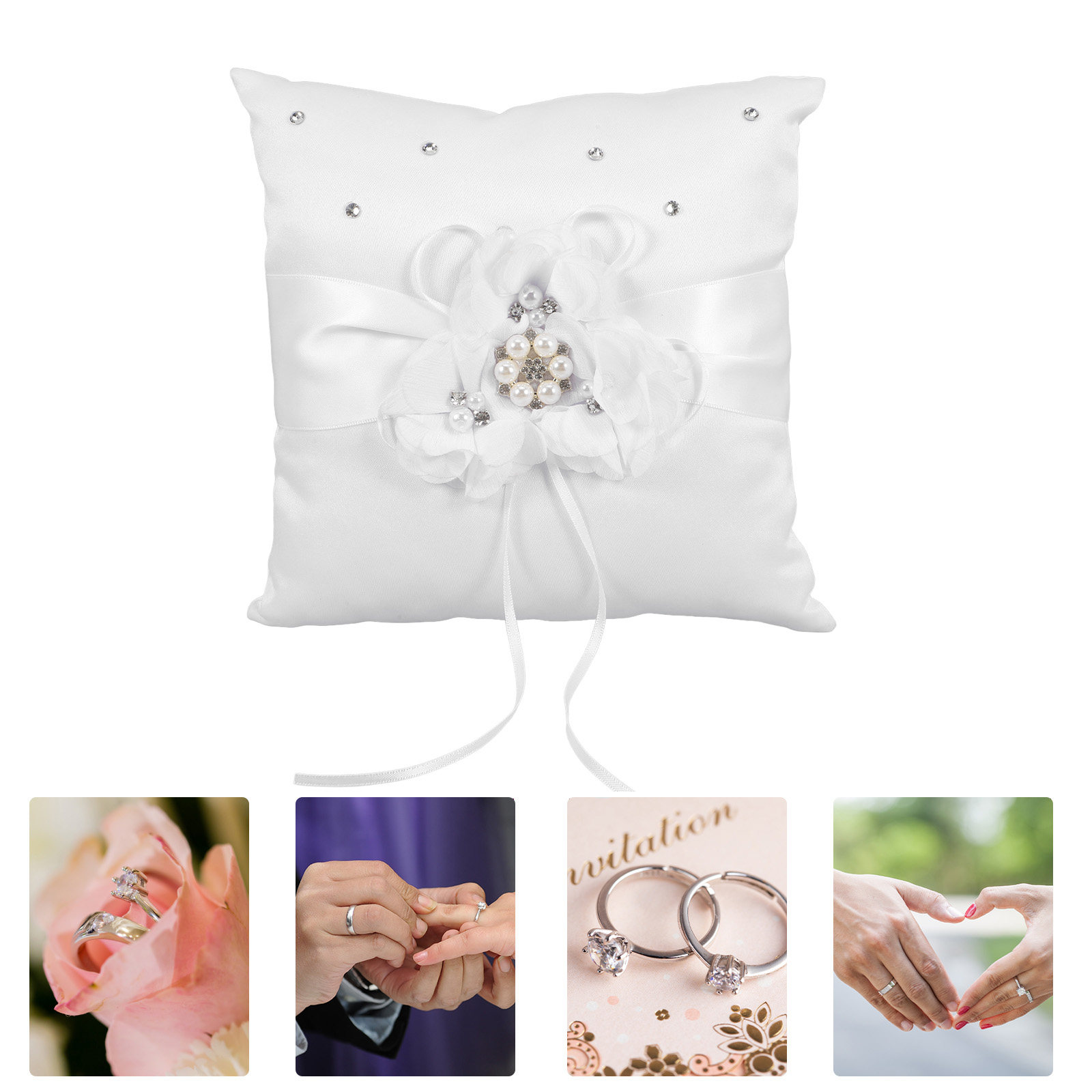 Poduszka na obrączki ślubne 20 – Ring Bearer Pillow recenzja i cena
