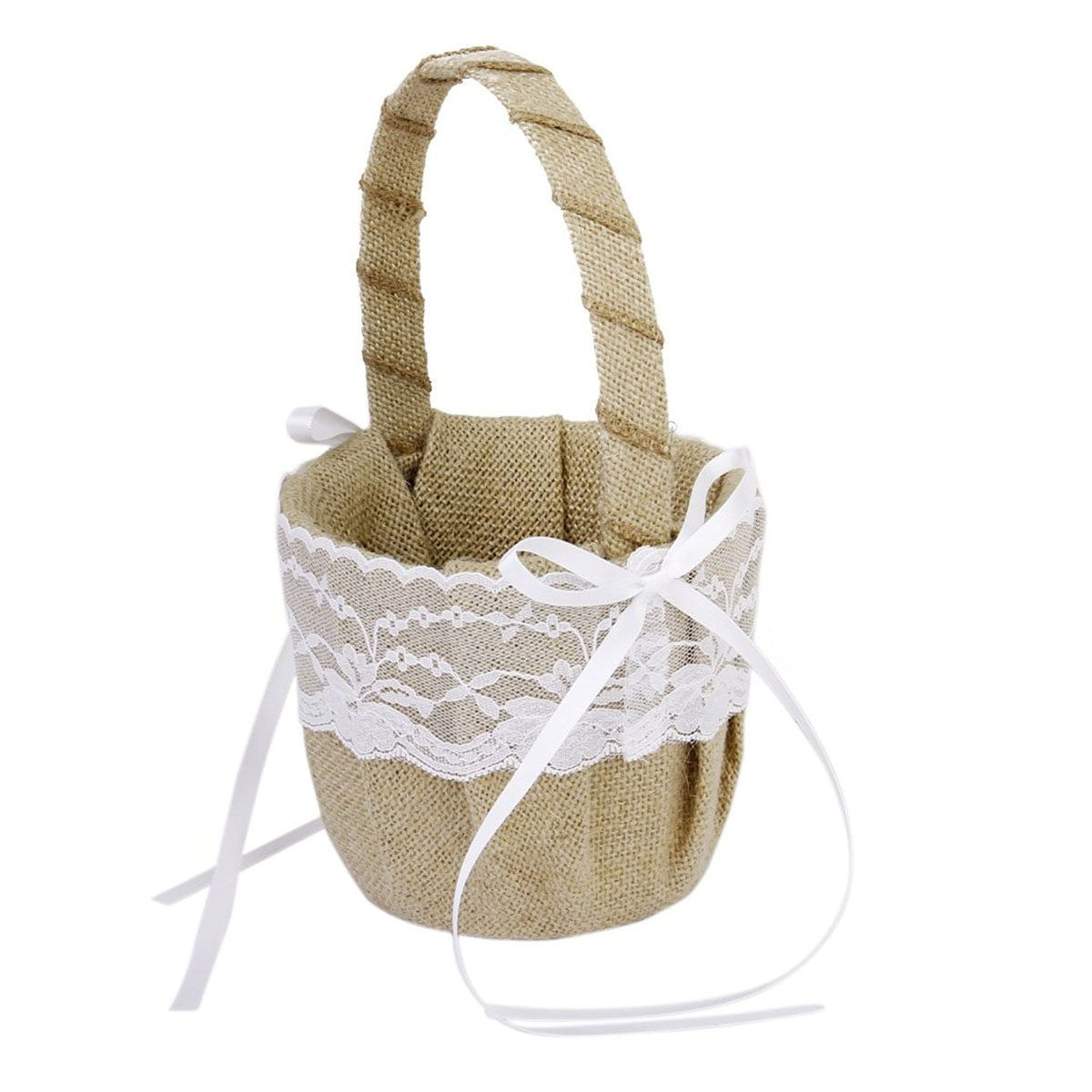 Zestaw 6 sztuk jutowych koszyk – Ring Bearer Pillow recenzja i cena
